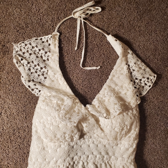 White Lace Dress - Picture 3 of 4